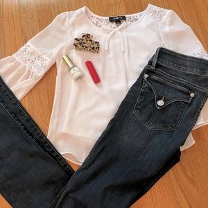 BABY DOLL Y2K TWILIGHT Y2K CORE LACE FLOWER EMBROIDERED SILKY TOP